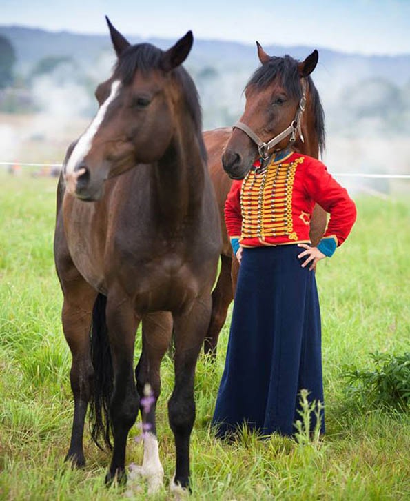 Caballo bien vestido